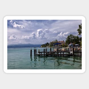 Summers day at Sirmione on Lake Garda Sticker